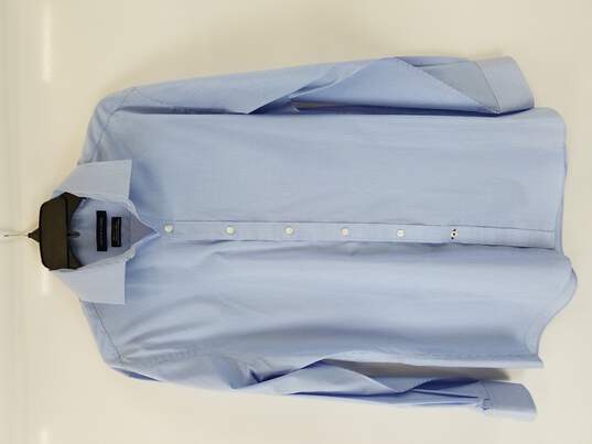 Tommy Hilfiger Long Sleeve Collared Shirt Striped Blue image number 1