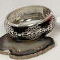 NWT Designer Brighton Silver-Tone Intrigue Crystal Cut Bangle Bracelet image number 1