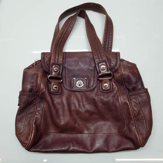 Marc by Marc Jacobs Maroon 100% Cow Leather Shoulder Bag AUTHENTICATED image number 1