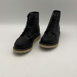 Carhartt Womens Black Leather Waterproof Moc Toe Wedge Work Boots Size 9