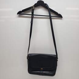 Bally Black Leather Vintage Crossbody Bag