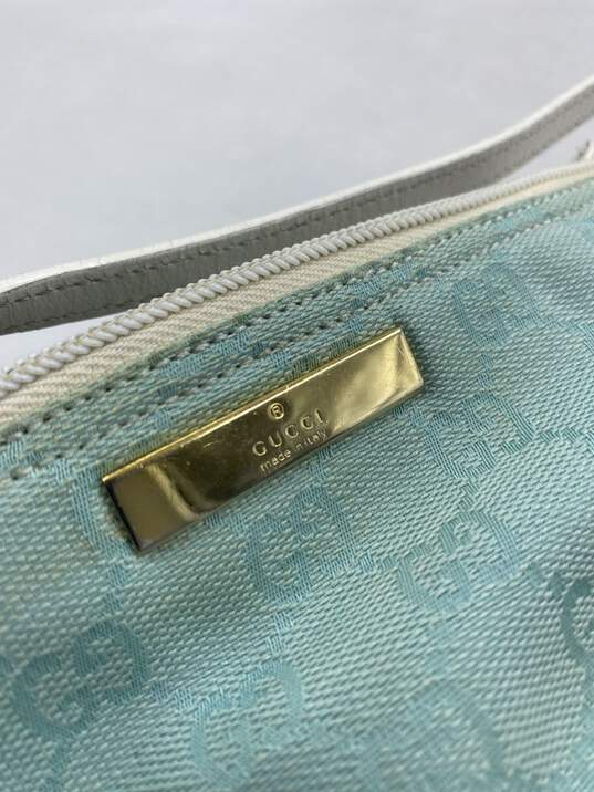 Authentic Gucci GG Mint Boat Pochette Bag image number 8