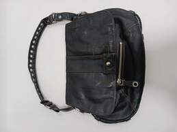 Women's Black Leather Purse Bag