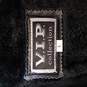 VIP Men Black Leather Jacket L image number 3