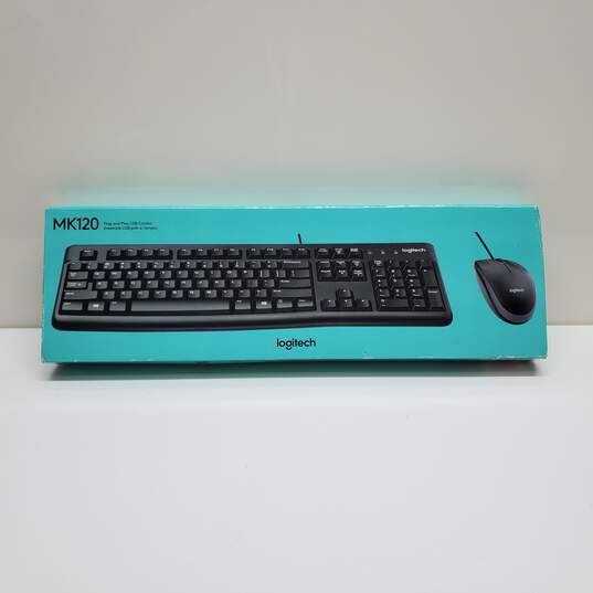 Logitech MK120 Keyboard Mouse Combo Sealed image number 1