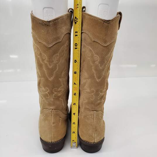 Aldo Women's Tan Suede Western Boot EU Size 38/ US Size 7 image number 4