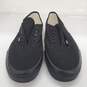 Vans Unisex Black Sneakers Size 8m/9w-NO Lace image number 2