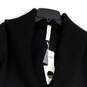 NWT Womens Black Long Sleeve Collared Pockets Button Front Jacket Size XXS image number 2