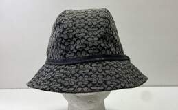 COACH Signature Jacquard Clasp Sun Bucket Hat
