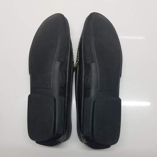 AUTHENTICATED TOD'S Black Leather Slip On Driver Loafers Size 13 image number 5