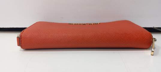 Michael Kors Women's Orange Leather Wallet image number 3