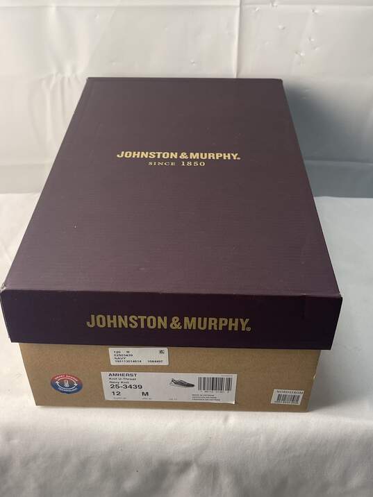 Johnson & Murphy Men's Navy Blue Knit Casual Shoe 12M IOB image number 6
