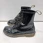 Dr. Marten Women's Black Leather Combat Boots Size 7 image number 1