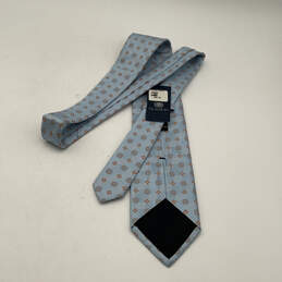 Mens Blue Silk Geometric Four-In-Hand Adjustable Pointed Designer Necktie alternative image