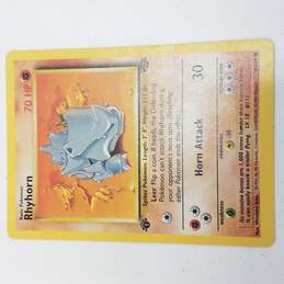 Pokemon TCG 1st Edition Rhyhorn Basic 1995 to 1999 Non Holo Card