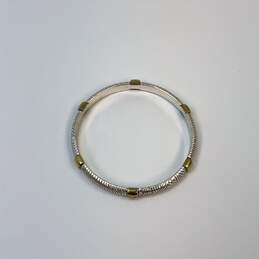 Designer Brighton Two-Tone Engraved Round Shape Fashionable Bangle Bracelet alternative image