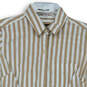 Womens White Tan Striped Long Casual Sleeve Button-Up Shirt Size XS image number 3