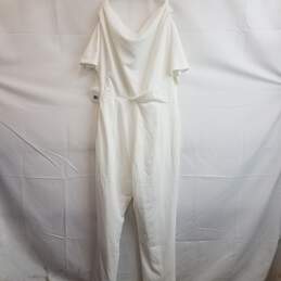 ALEXIA ADMOR Athena Jumpsuit In Ivory White Size L