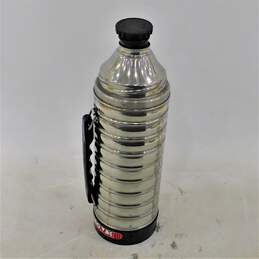 Vintage Uno-Vac Magnum 291 Ribbed Stainless Steel Thermos 1 Qt. Vacuum Bottle