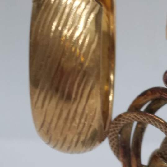 Gold Over Sterling Earring Bundle 3pcs. 12.5g image number 3