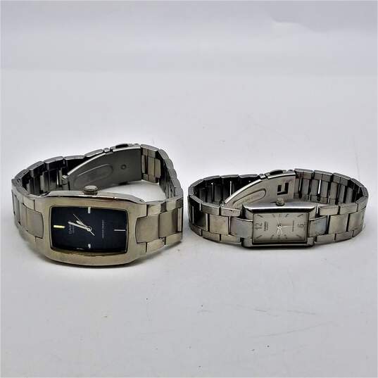 Casio His & Hers Stainless Steel Watch Bundle 2pcs 49.6g image number 4