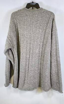 Work Wear Mens Gray Knitted Vintage Look Long Sleeve Henley Sweater Size XXL alternative image