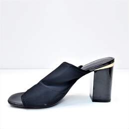 Calvin Klein Black Nylon Stretch Mules Heels Shoes Size 8 alternative image