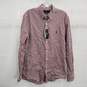Ralph Lauren Red Striped Cotton Slim Fit Button Down Shirt Men's Size M NWT image number 1