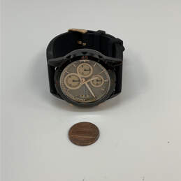 Designer Fossil Black-Tone Adjustable Strap Chronograph Analog Wristwatch