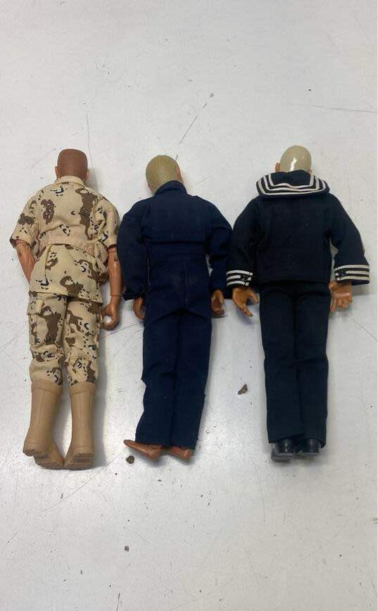 Hasbro Vintage 1990's Lot Of 3 Assorted 11.5 In. Tall G.I. Joe Dolls image number 5