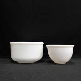 Milk Glass Mixing Bowls Assorted 2pc Bundle alternative image