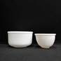 Milk Glass Mixing Bowls Assorted 2pc Bundle image number 2