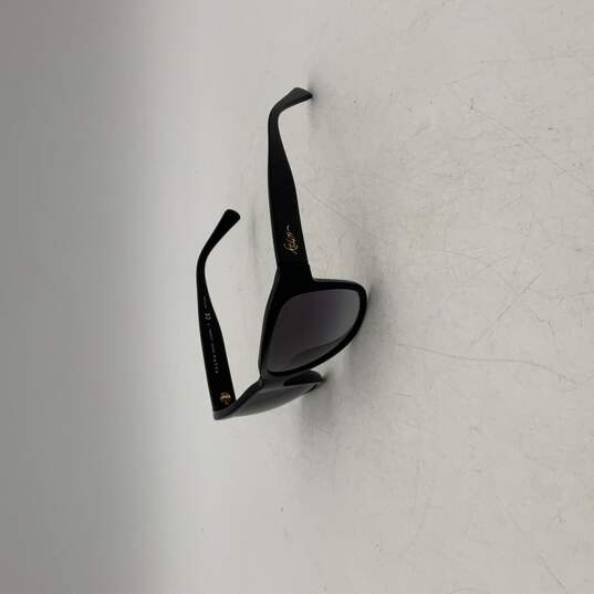 Womens Black Full-Rim Gradient Polycarbonate Lens Oversized Square Sunglasses image number 2