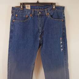 Levi's Men 505 Straight Leg Blue Jeans 36 x 29 NWT