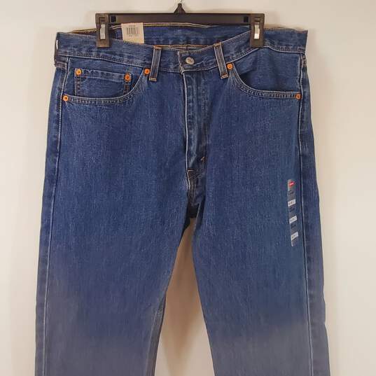 Levi's Men 505 Straight Leg Blue Jeans 36 x 29 NWT image number 1