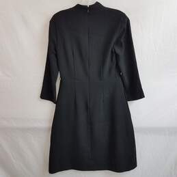 Elie Tahari Elodie long sleeve black dress size 2 nwt alternative image