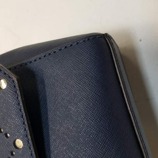 Michael Kors Navy Blue Leather Kinsley Shoulder bag Michael Kors