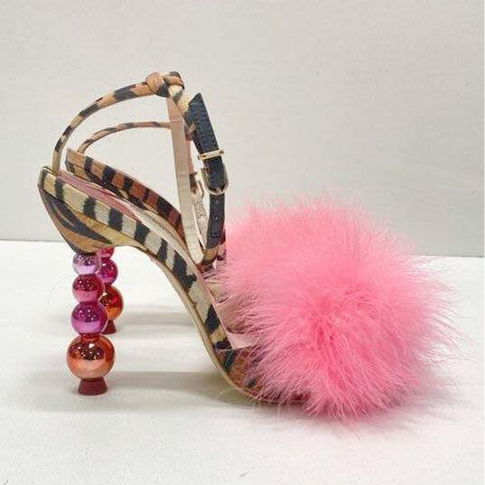 Sophia Webster Perla Maribou Sandal Heels Shoes Size 37.5 image number 1