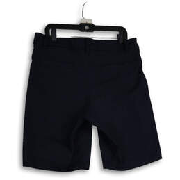 Mens Navy Blue Flat Front Slash Pocket Chino Shorts Size 36 alternative image