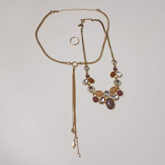 Gold Tone Costume Jewelry Bundle image number 3