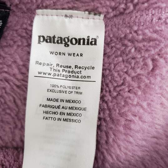 Patagonia WM's Pink Fleece Polartec Thermal Insulated Snap Button Pullover Size SM image number 3