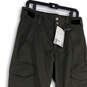 NWT Womens Gray Flat Front Cargo Pockets Stretch Snow Pants Size Medium image number 3