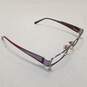 Versace Purple Silver Rectangular Eyeglasses Frame image number 5