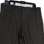 NWT Mens Gray Flat Front Classic Fit Straight Leg Dress Pants Size 42/30 image number 3