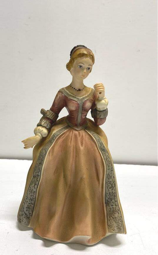 Lefton Bisque Statutes Hand Painted Lot of 2 Vintage Ceramic Art Figurines image number 2