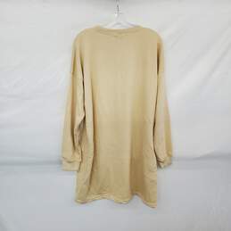 Missguided Beige Cotton Blend Midi Sweatshirt Dress WM Size 8 NWT alternative image