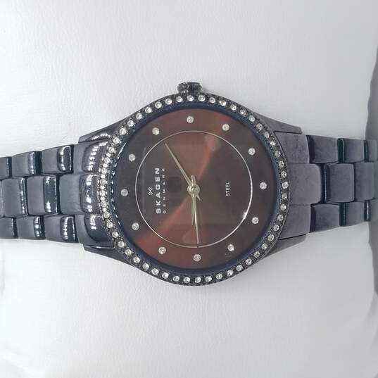 Skagen 347SDXD Swarovski Crystal ION Plated Watch 66.7g image number 1