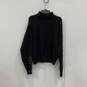 Womens Black Sequin Long Sleeve Turtleneck Pullover Sweater Size Medium image number 2