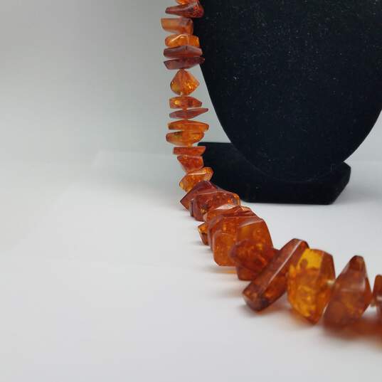 Amber-Like Stones Endless 33 Inch Necklace 120.0g image number 5