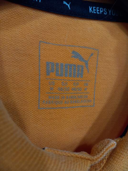 Puma Men's Orange Polo Size Medium image number 3